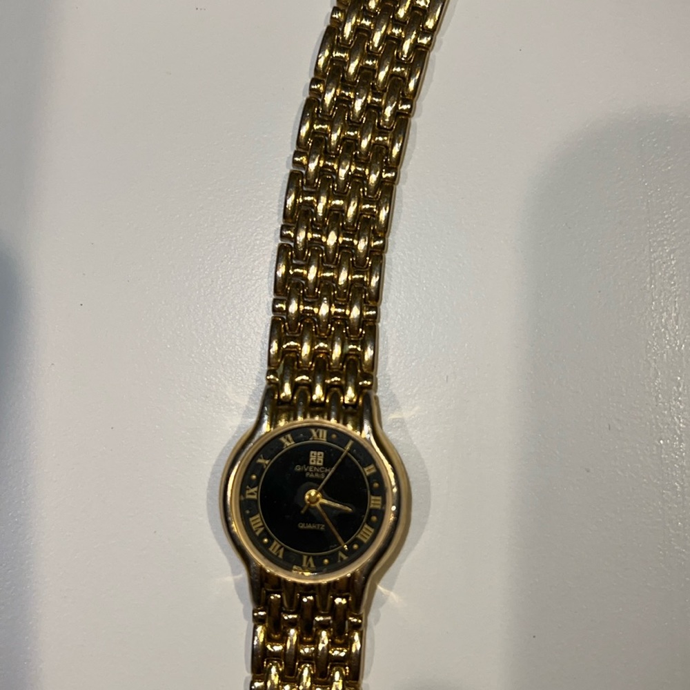 Vintage Givenchy Gold & Black Watch
